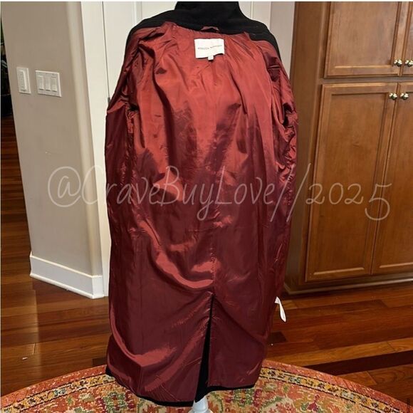 REBECCA MINKOFF OFFICER’S COAT WOOL BLEND ADMIRAL GOLD BUTTONS LINED $598 EUC S - Picture 15 of 17